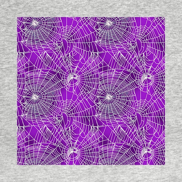 Spider Webs Royal Purple by sandpaperdaisy